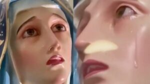 Virgin Mary Statue Filmed ‘Crying’ By Stunned Worshippers In Real-Life ‘Miracle’