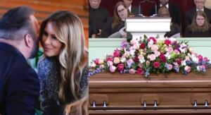 Melania Trump Enjoys Touching Moment With Garth Brooks At Rosalynn Carter’s Funeral