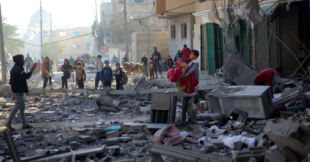 Israeli Strikes Pound Gaza a Day after U.S. Vetoes Stop-Hearth Decision.