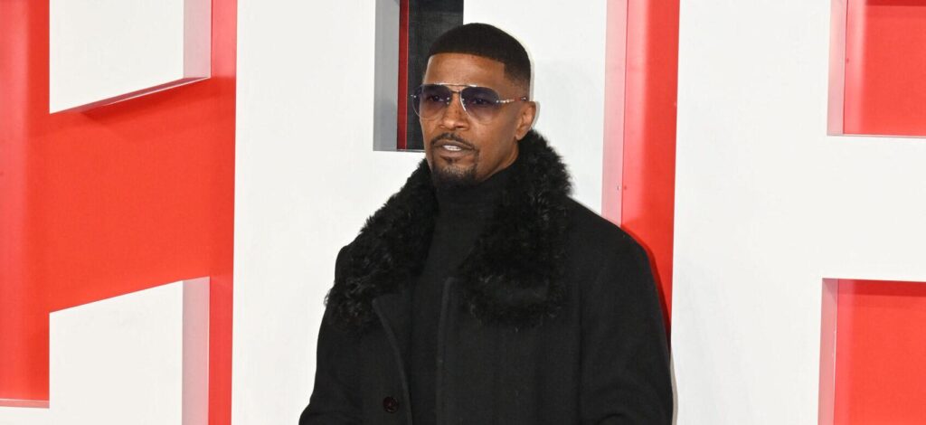 Jamie Foxx Rocks Shirt With Girlfriend Alyce Huckstepp’s Title And Face On It