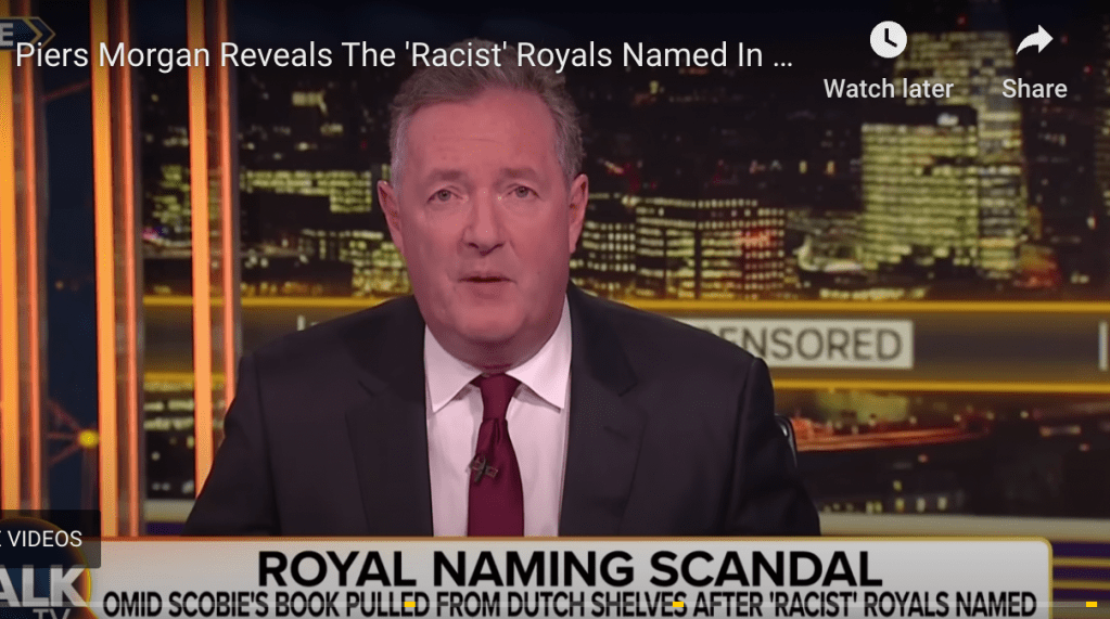 Piers Morgan “Shared Royals To End Harry And Meghan Blackmail Threat” – Deadline Piers Morgan “Shared Royals To End Harry And Meghan Blackmail Threat” – Deadline