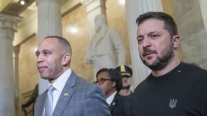 New US sanctions on Russia’s weapons as Zelenskyy visits Washington