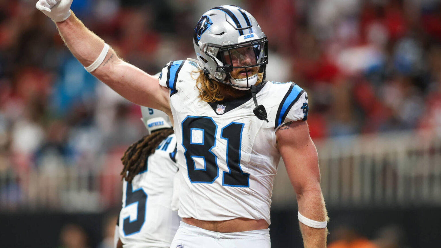 Panthers TE Hayden Hurst defends rookie QB Bryce Young