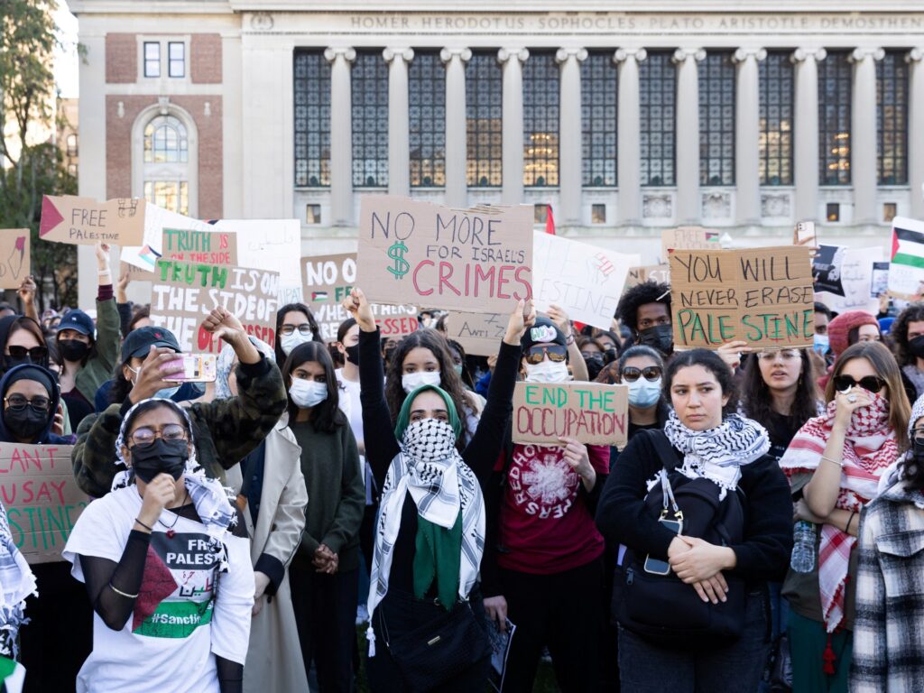 Columbia Uni bars folks accused of spraying pro-Palestine protesters | Israel Warfare on Gaza Information