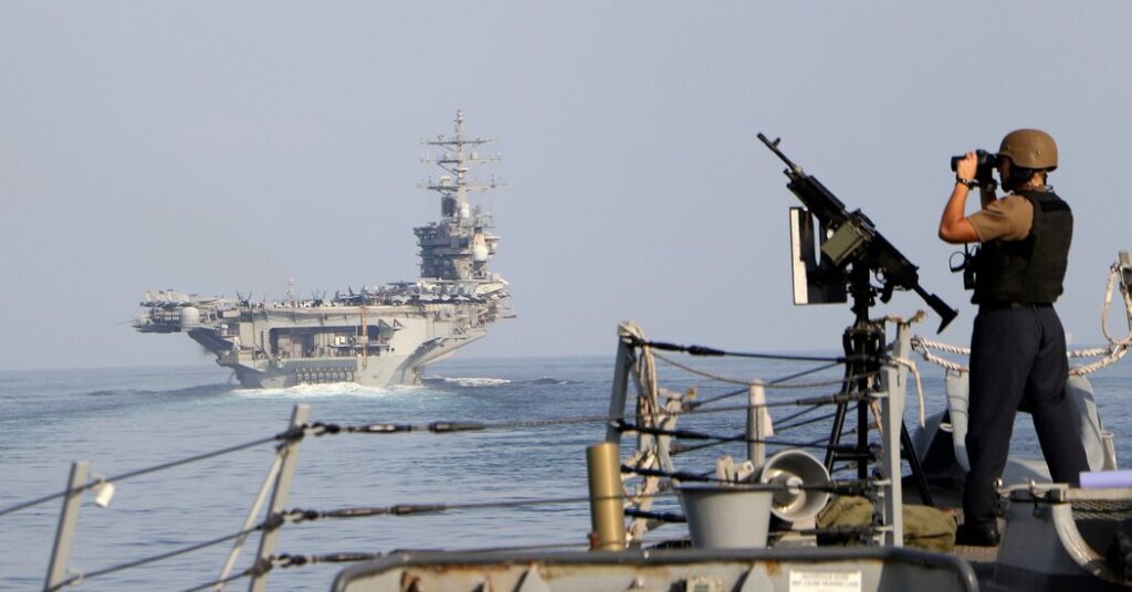 U.S. Helicopters Sink 3 Houthi Boats in Pink Sea, Pentagon Says U.S. Helicopters Sink 3 Houthi Boats in Pink Sea, Pentagon Says