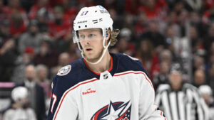Blue Jackets defenseman lands on IR after taking puck to face