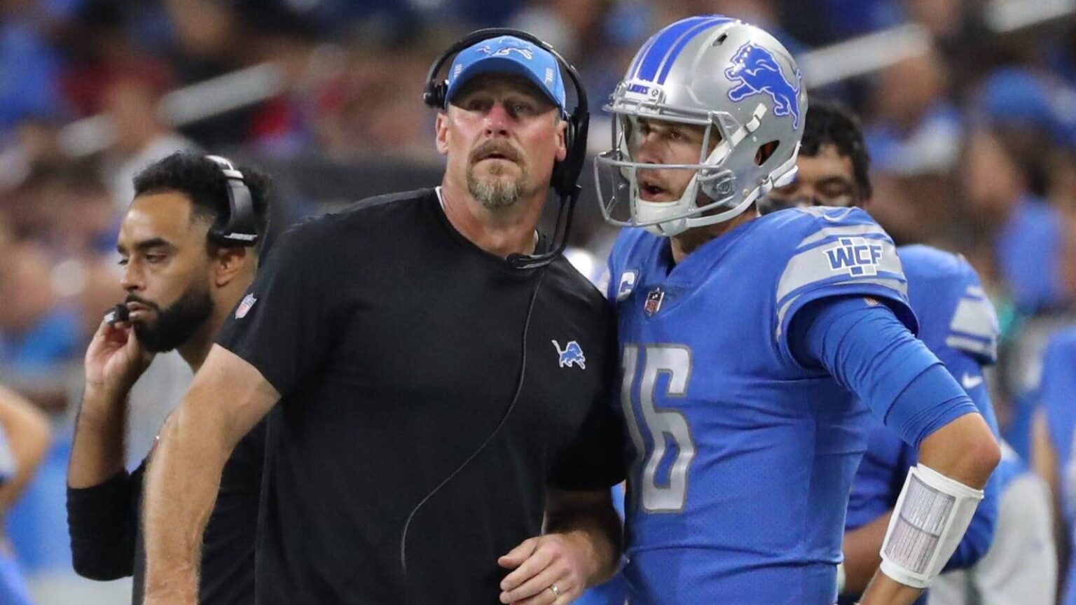 Lions HC Dan Campbell praises Jared Goff’s toughness