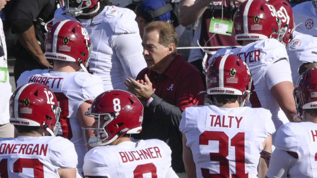 Nick Saban shares message to crew following CFP loss to Michigan