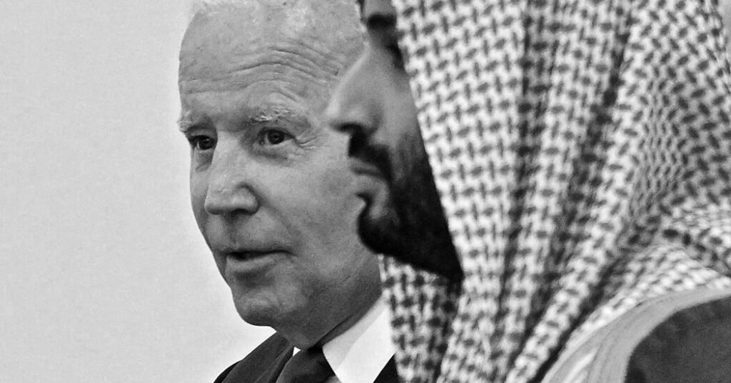Opinion | Solely Biden and M.B.S. Can Redirect the Israeli-Palestinian Battle