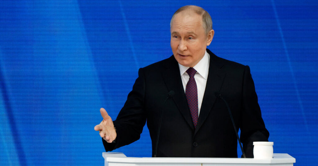 Putin Says Direct Western Intervention in Ukraine Dangers a Nuclear Battle