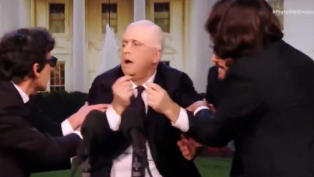 Italian Comedy Present Mocks Biden with Hilarious Parody Italian Comedy Present Mocks Biden with Hilarious Parody