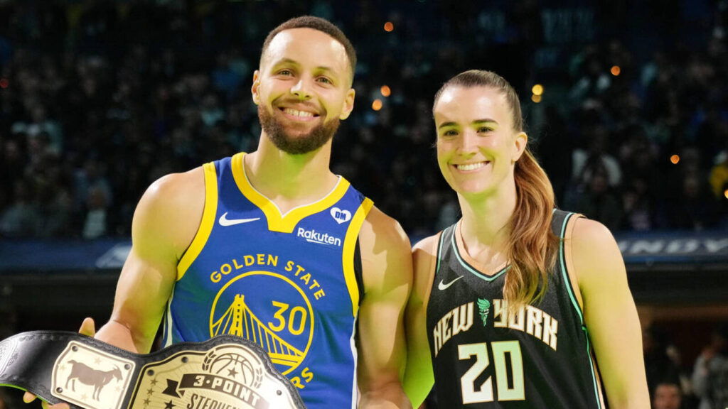 Steph Curry praises Sabrina Ionescu after 3-point shootout win Steph Curry praises Sabrina Ionescu after 3-point shootout win