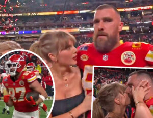 Taylor Swift Sweetly Makes Out With Travis Kelce After Nail-Biting Tremendous Bowl WIN!!!