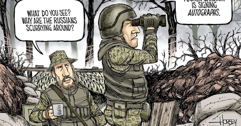 Comrade Carlson goes to Moscow