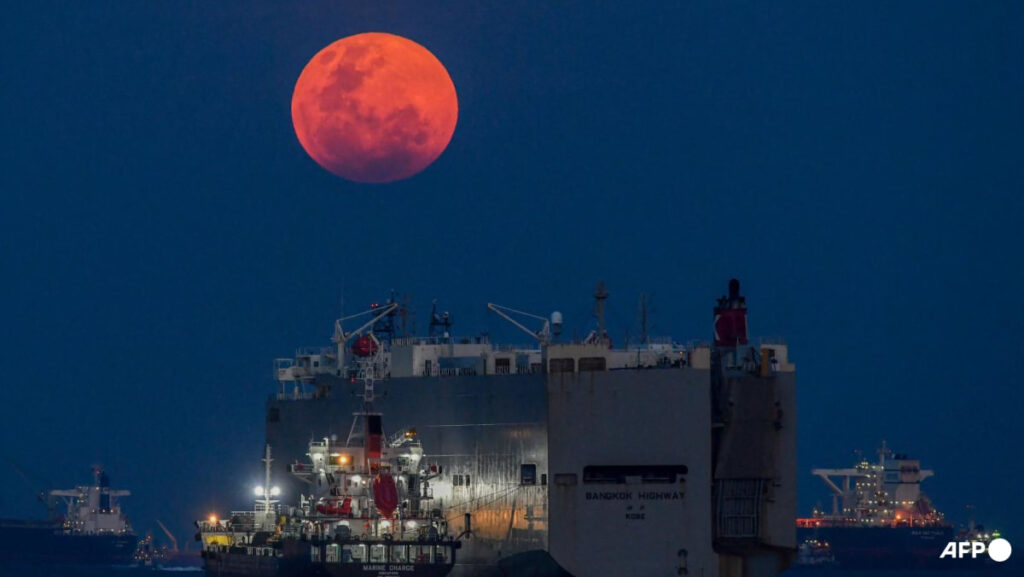 In photos: Worm Moon illuminates the evening sky In photos: Worm Moon illuminates the evening sky