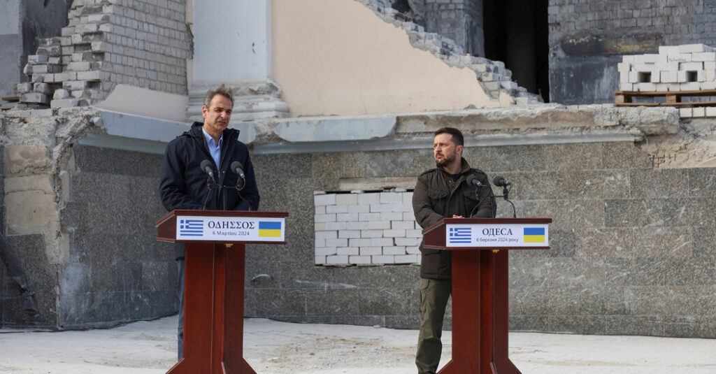 Zelensky and Greek Chief Have been in Odesa as Russia Attacked