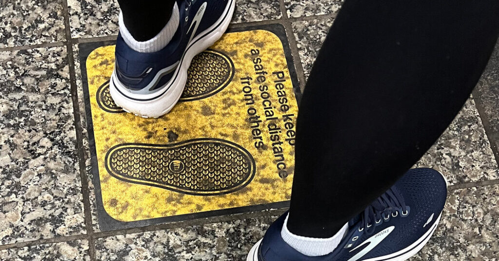 Opinion | Covid Precautions Are Nonetheless With Us. Simply Look Down. Opinion | Covid Precautions Are Nonetheless With Us. Simply Look Down.