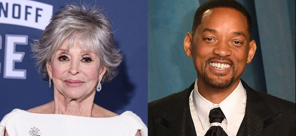 Why Rita Moreno Introduced Up The Will Smith Oscars Slap On The Purple Carpet Why Rita Moreno Introduced Up The Will Smith Oscars Slap On The Purple Carpet