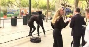 INSANE VIDEO: Man Arrested After Disrupting San Jose Mayor’s TV Interview by Punching His Safety Guard | The Gateway Pundit