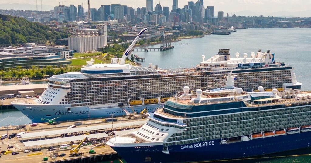 Require cruise ships to plug into shore energy whereas docked in Seattle