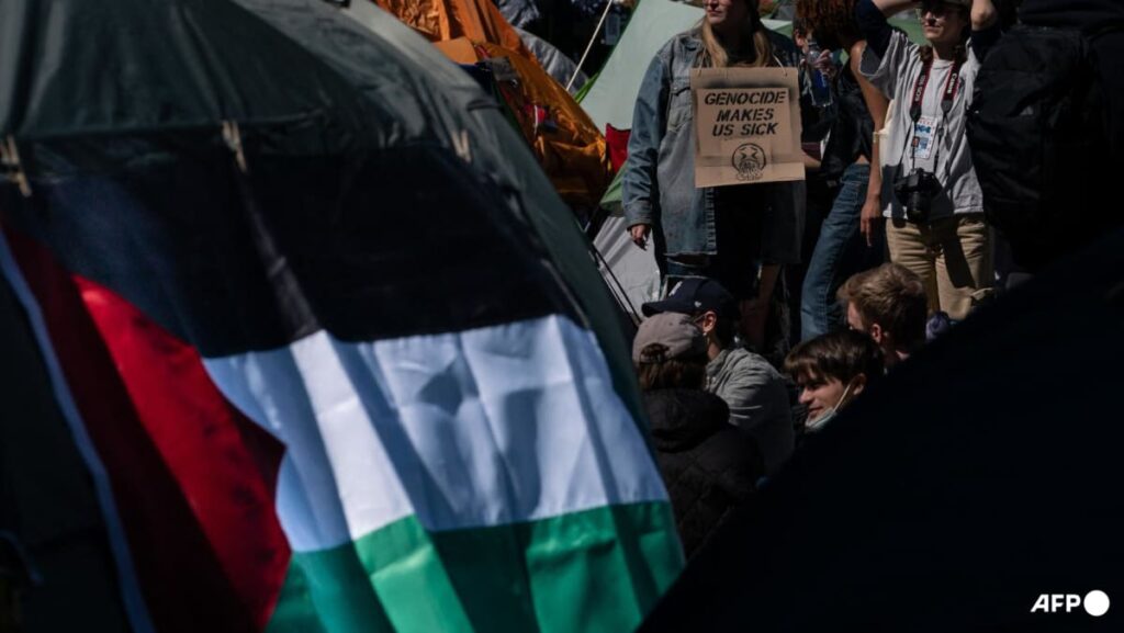 Tensions flare at US universities over Gaza protests Tensions flare at US universities over Gaza protests