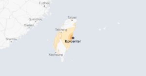 Maps: Earthquakes Shake Japanese Taiwan
