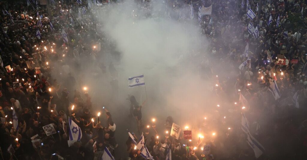 1000’s in Israel Rally Towards Netanyahu’s Authorities