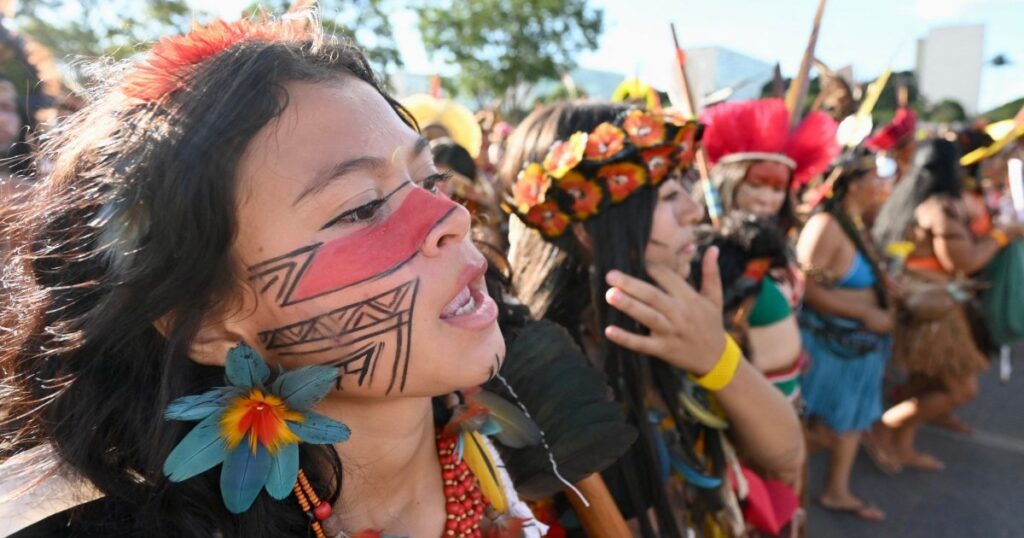 Indigenous individuals in Brazil march to demand land recognition | Indigenous Rights Information Indigenous individuals in Brazil march to demand land recognition | Indigenous Rights Information
