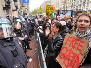 Dozens of pro-Palestinian protesters arrested as Columbia clears encampment | Israel Battle on Gaza Information