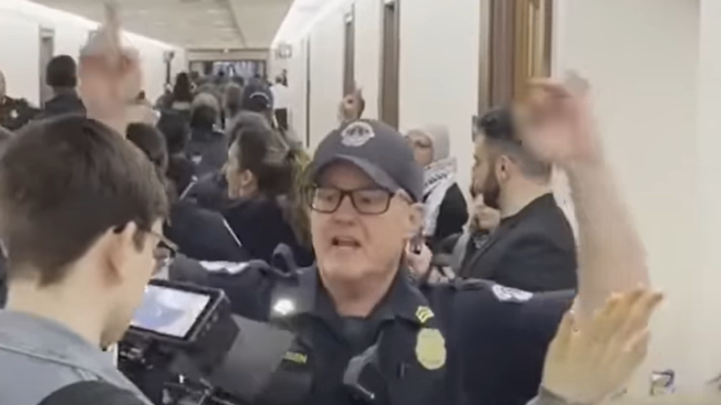 Senate Protesters Storm Dirksen Senate Workplace Constructing Cafeteria