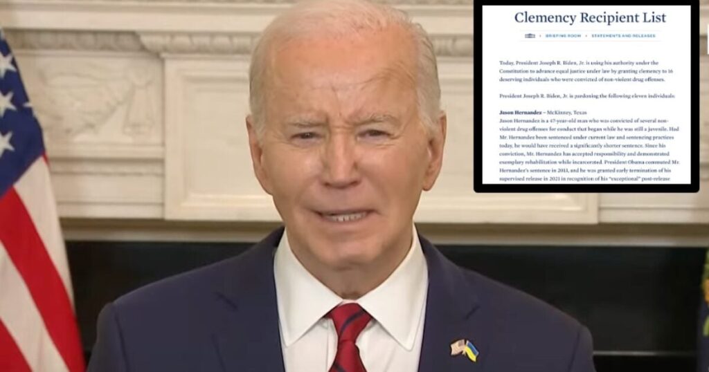 Joe Biden Grants Clemency to 16 Criminals, Here is the Full Listing | The Gateway Pundit Joe Biden Grants Clemency to 16 Criminals, Here is the Full Listing | The Gateway Pundit