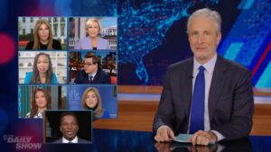 Jon Stewart Calls Out Cable Information Networks For How They Cowl Donald Trump Amid Hush Cash Trial