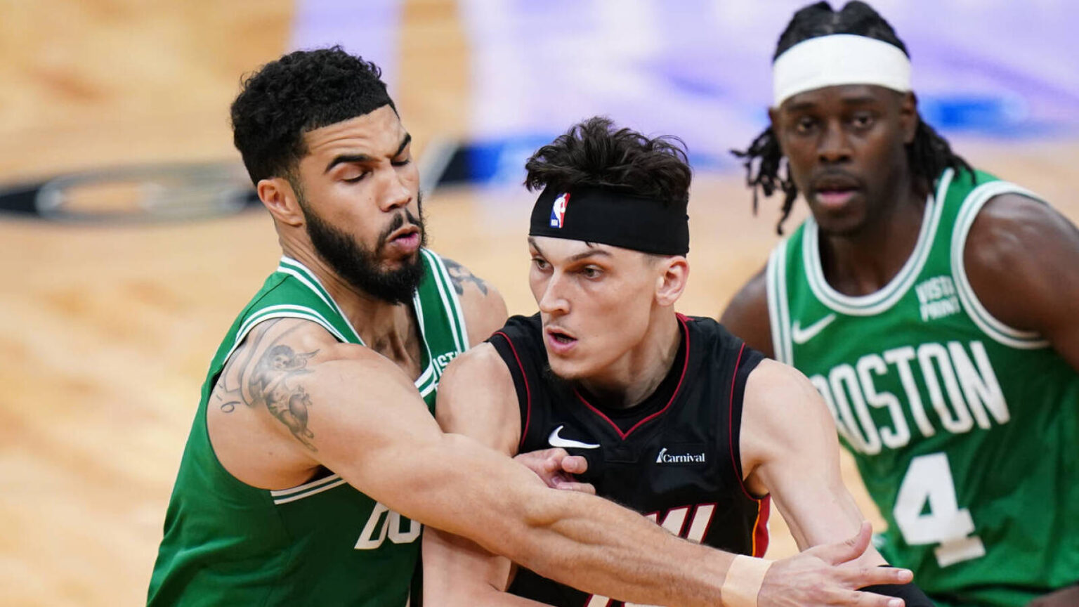 Warmth play ‘Herro ball’ to stun Celtics in Recreation 2