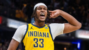 Watch: Pacers’ Myles Turner slams the door on Bucks