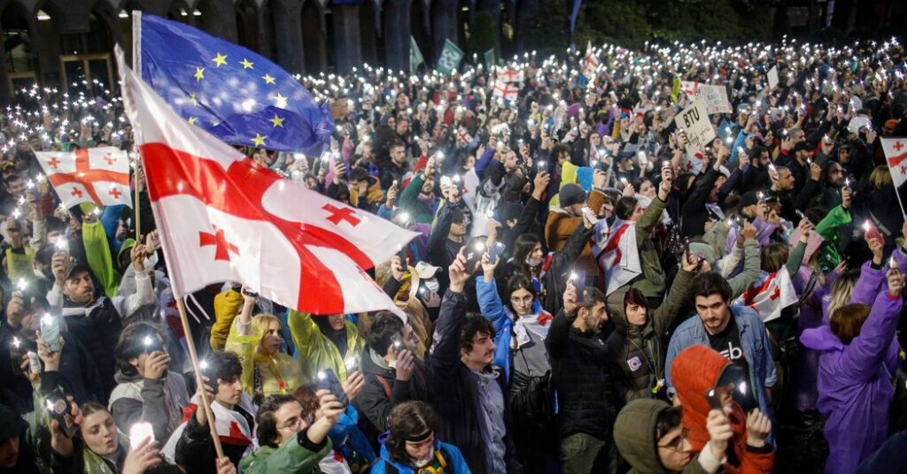 Georgia’s Parliament Offers Ultimate Approval to ‘International Brokers’ Measure Georgia’s Parliament Offers Ultimate Approval to ‘International Brokers’ Measure