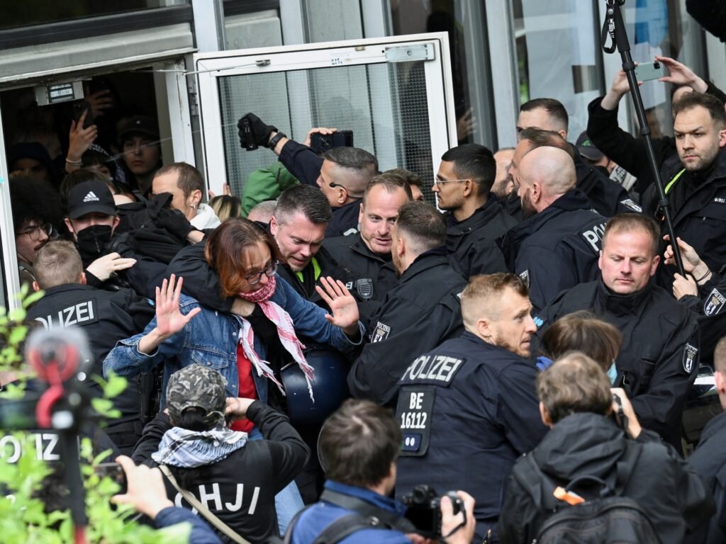 Police break up pro-Palestine protests at Berlin, Amsterdam campuses | Protests Information