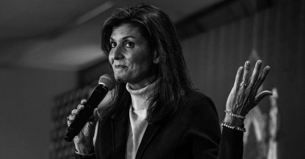Opinion | Nikki Haley, Ever Pragmatic, Tries to Hold Her Choices Open