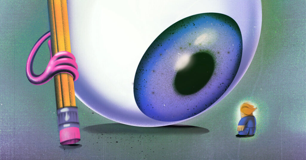 Opinion | ‘Accordion Palms’ and ‘Caterpillar Eyebrows’: Trump Meets the Feminine Gaze