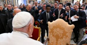 Stephen Colbert and Whoopi Goldberg Met the Pope within the Vatican. No Joke.