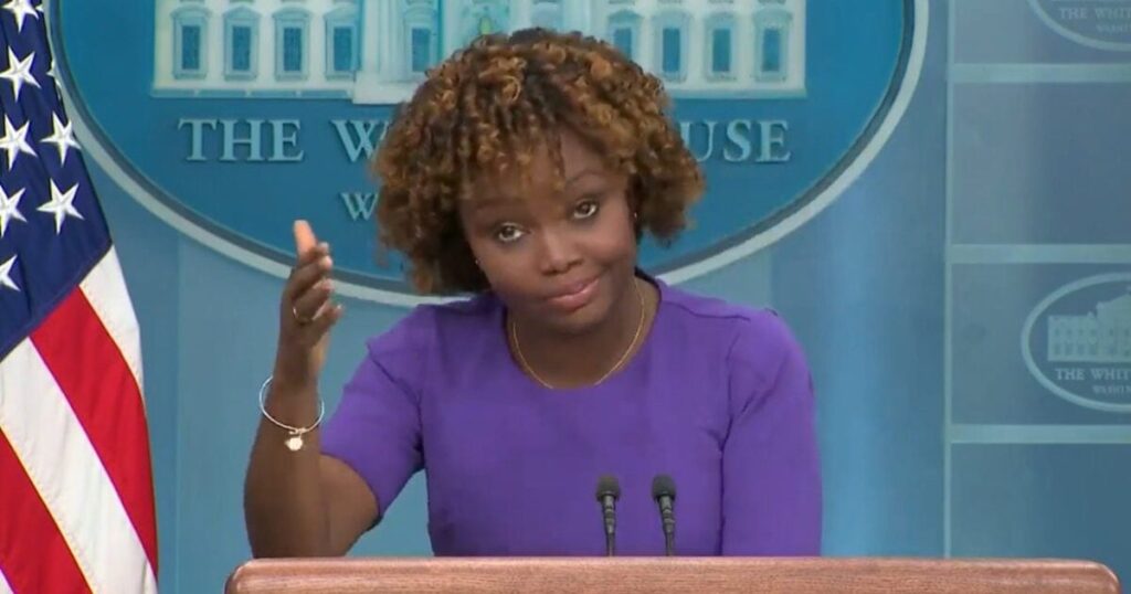 “We Did not See Him All Day” – Karine Jean-Pierre Stutters as She Struggles to Say What Joe Biden Did All Day (AUDIO) | The Gateway Pundit