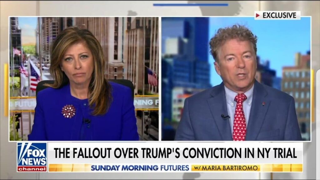 Republican Senator Rand Paul on Trump Verdict: “I Fear About 50 P.c of the Public Believing That the Court docket System Can be Used Towards Them” (VIDEO) | The Gateway Pundit