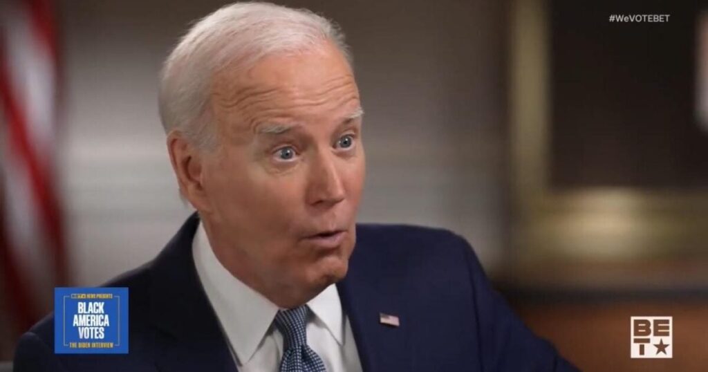 WATCH: Joe Biden Rambles Incoherently, Tells BET Host He “Acquired Arrested For Being on the Porch with a Black Household” | The Gateway Pundit