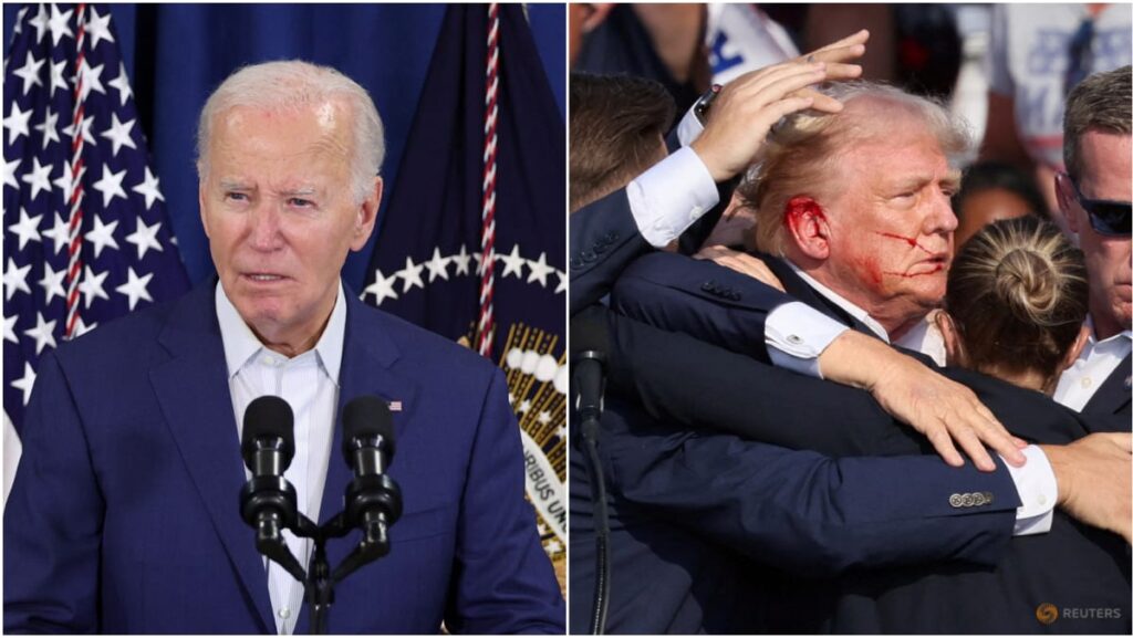 Joe Biden leads condemnation after Donald Trump wounded at rally capturing Joe Biden leads condemnation after Donald Trump wounded at rally capturing