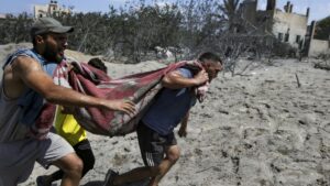 Gaza officers say 90 Palestinians killed as Israel targets Hamas army chief