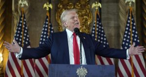 No, Trump did not “reply” questions at his rambling information convention