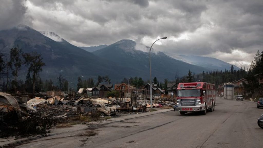 Firefighter, 24, is first sufferer of big west Canada blaze