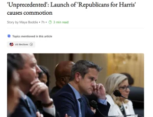 Republicans For Harris Confirms World Battle III Is The Agenda