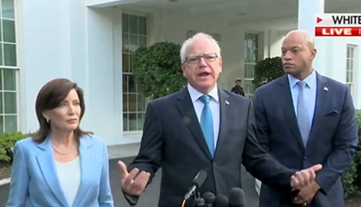 REMINDER: Only a Month In the past, Tim Walz Was One of many Democrat Governors Insisting Joe Biden Was High-quality to Run for Reelection (VIDEO) | The Gateway Pundit REMINDER: Only a Month In the past, Tim Walz Was One of many Democrat Governors Insisting Joe Biden Was High-quality to Run for Reelection (VIDEO) | The Gateway Pundit
