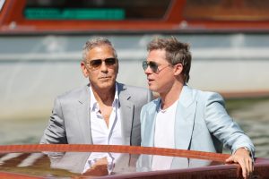 Brad Pitt, George Clooney Focus on Weighty Matter At Venice Presser