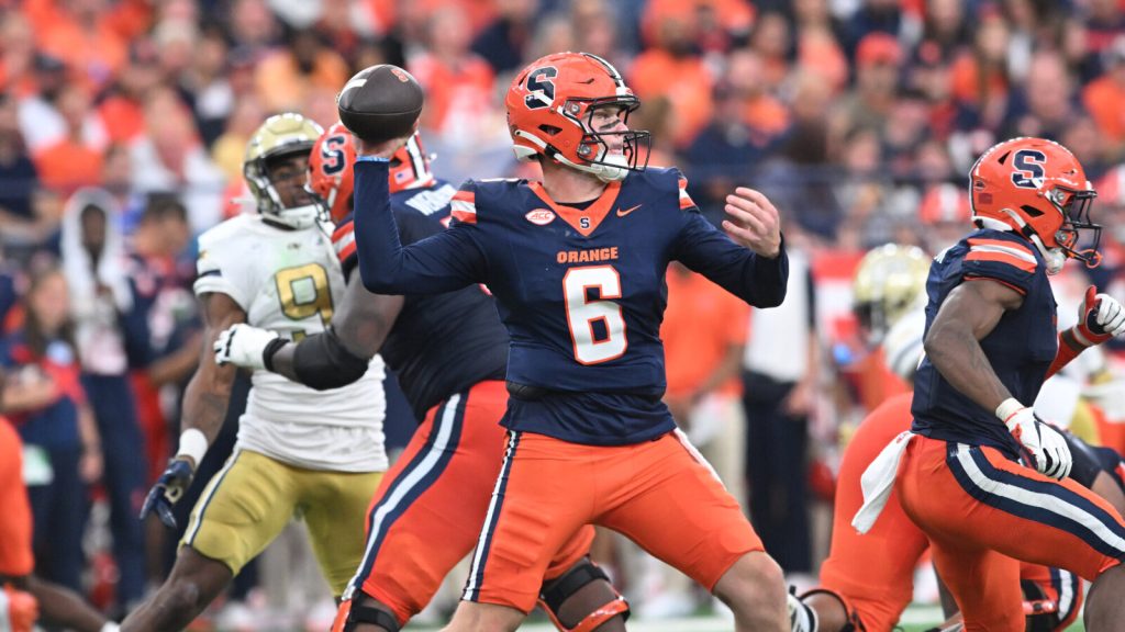 Crimson-hot Syracuse QB Kyle McCord provides strain on Ryan Day
